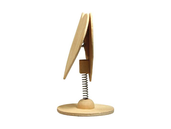 Rayher Holz-Ständer Herz mit Clip 10.5 × 8 × 7.4 cm