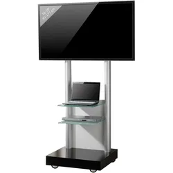 VCM Rollwagen TV Ständer Monte Visolo-3 (45 kg, 32" - 70"), TV Ständer, Transparent
