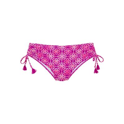 Bikini-Hose VIVANCE "Cheerio", Damen, Gr. 40, N-Gr, pink (beere bedruckt), Recycling-Polyamid, bedruckt, Badehosen Bikini-Hose, mit stylischem Allover-Print