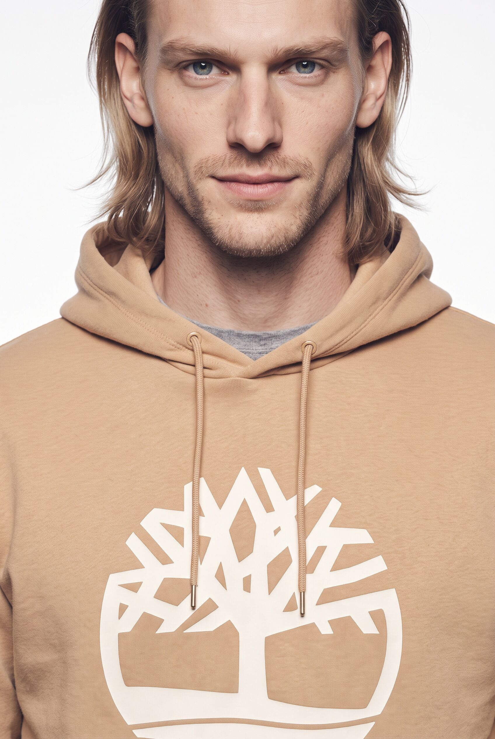 Hoodie TIMBERLAND "NORTHWOOD - Tree Logo BB Hoodie", Herren, Gr. S, beige (tannin), Obermaterial: 55% Baumwolle, 45% Polyester, Sweatshirts Hoodie, sportlicher Hoodie, aus Baumwolle und Polyester tannin S