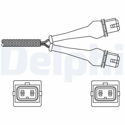 DELPHI Lambdasonde es2024412b1 für Peugeot