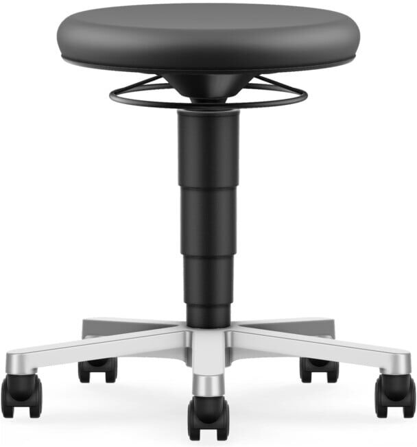 Bimos Tabouret ESD Skintec noir hauteur d’assise 450-650 mm avec roulettes (9463E-4000)