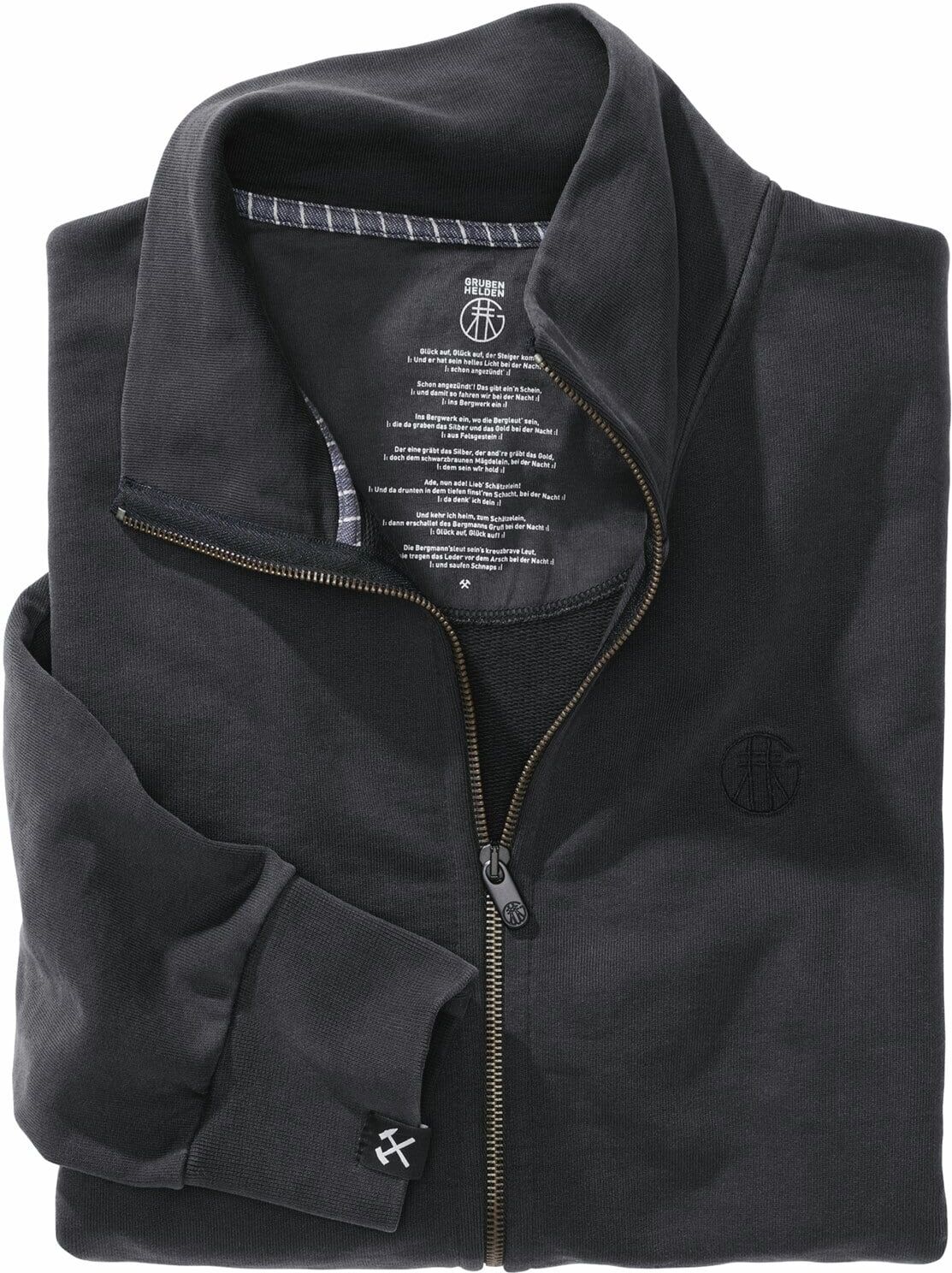 Grubenhelden Track Top Jacke Basic Schwarz XXL