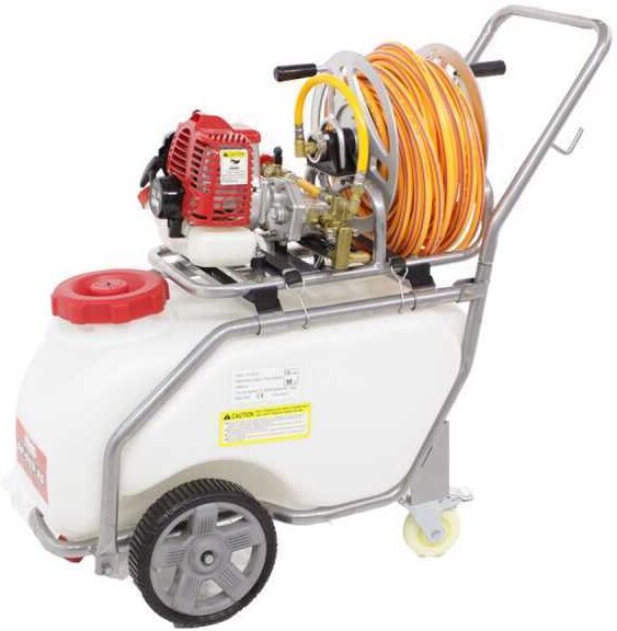 Karrenspritze mit Membranpumpe GeoTech SP 520 2S ALU mit Zweitaktmotor Öl-Benzin-Gemisch