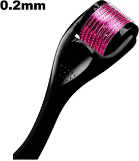 Inspire Curations 540 Titanium Derma Roller 0.25mm Microneedling Roller For Face Scalp And Beard Care 0.2mm