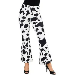 Schlag-Leggings "Kuh", schwarz/weiß