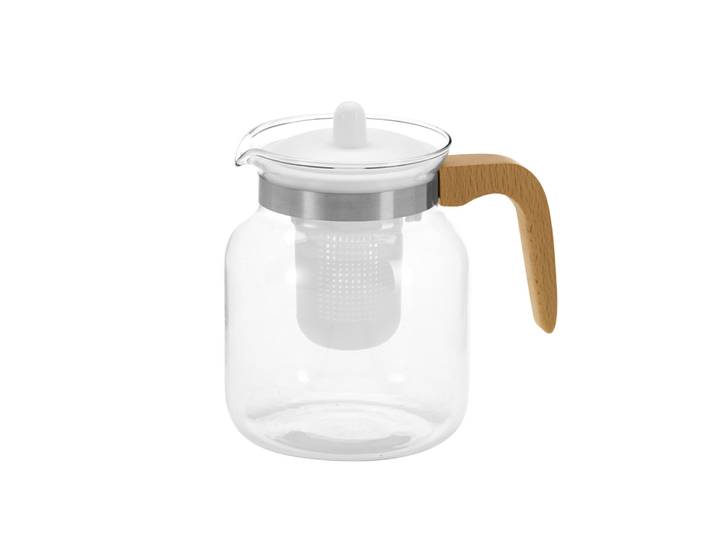 Teekanne Glas 1.5L weiss