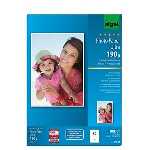 SIGEL Fotopapier Ultra DIN A4 hochglänzend 190 g/m² IP639