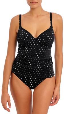 Jewel Cove Underwire Non-Padded Plunge Tankini by Freya Swim in Black (Size 30 G)