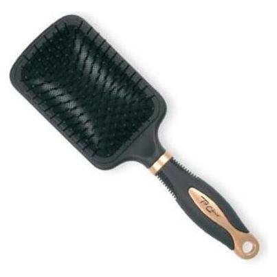TOP Exclusive Rectangular Gold/Black Hairbrush 62124-02 (42621291)