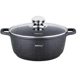 Kinghoff GARNEK MARMUROWY 22cm KH-1594 3,3L, Pfanne + Kochtopf, Schwarz