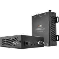 300m Fibre Optic KVM Extender, HDMI Verlängerung schwarz, HDMI 4K60, USB, IR & RS232