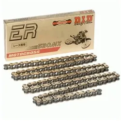 DID, Motorrad Zubehör, Antriebskette 520MX-114 Gold (114 Glieder) Cross Ultra ohne O-Ringe (offen + Clip)