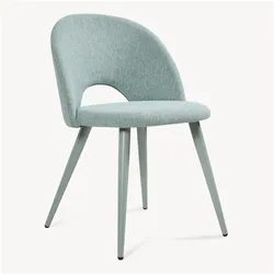En.Casa, Stühle, Esszimmerstuhl Karijoki 2er Set Webstoff Hellgrün (2x)