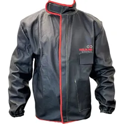 WELDLINE Schweißerjacke aus Narbenleder schwarz