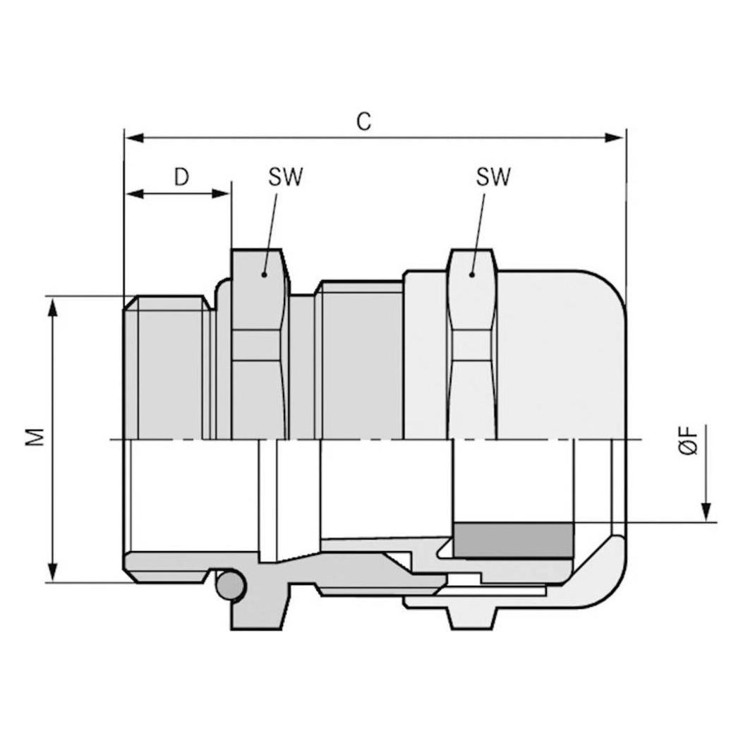 Lapp Kabelverschraubung M75 Messing (53112500)