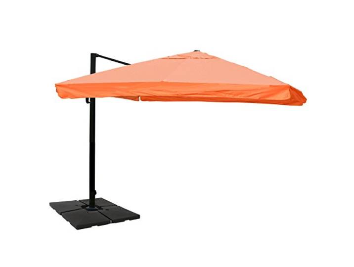 Mendler Gastronomie-Ampelschirm HWC-A96 3x4m Polyester/Alu - terracotta
