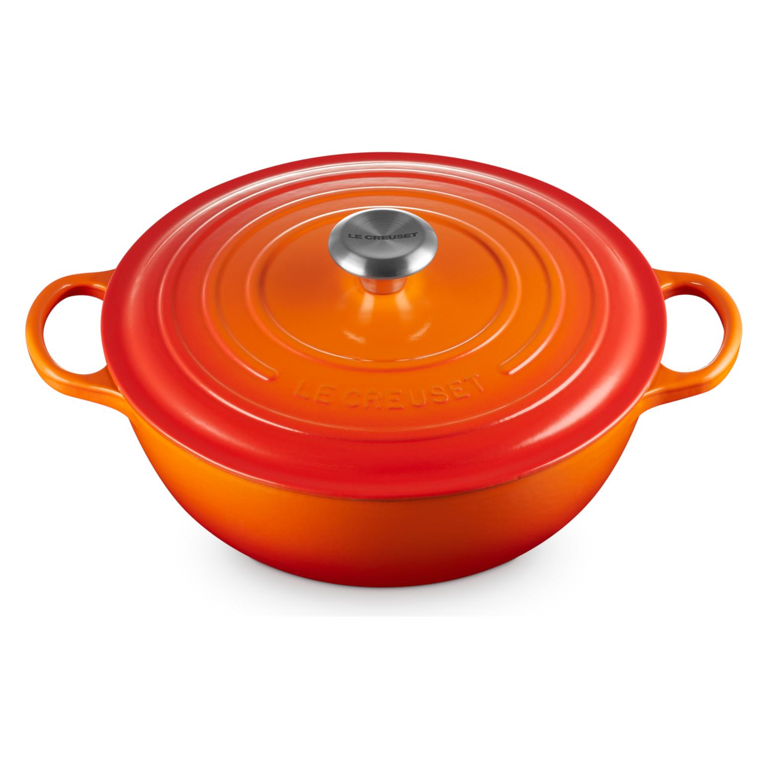 Le Creuset 21114280900430 La Marmite Signature 28 cm Ofenrot (Bräter + Schmortopf, Gusseisen, 28 x 16.60 cm) (21114280900430)