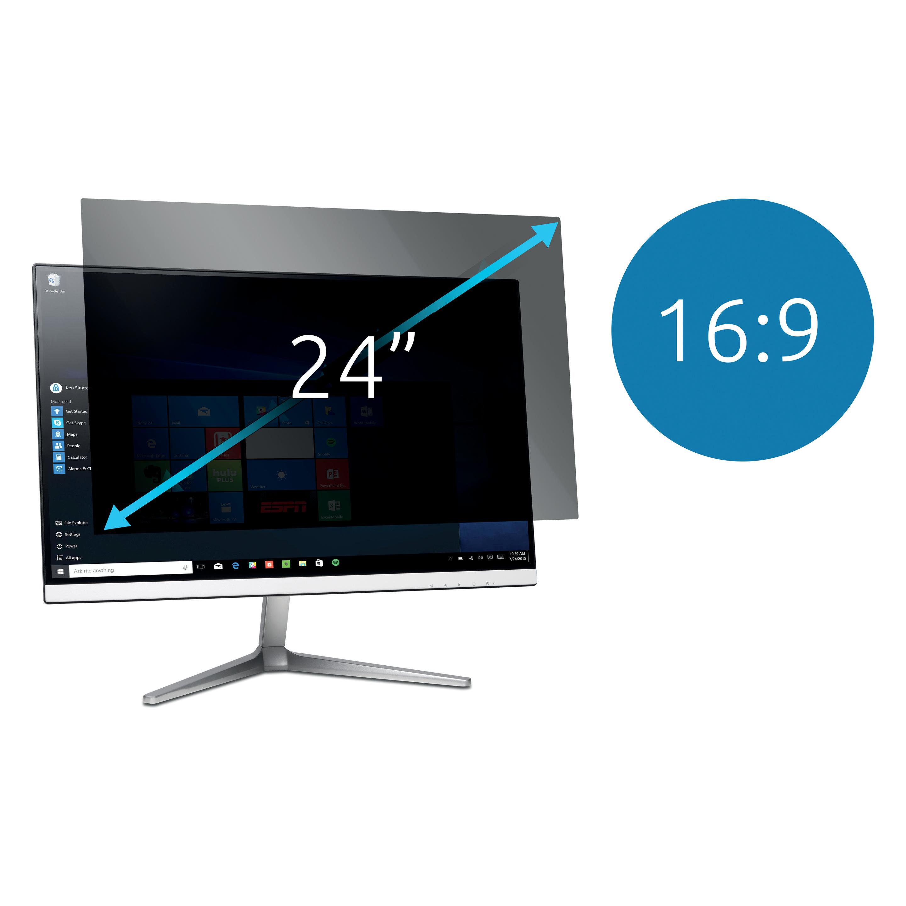 Kensington Blickschutzfilter - 2-fach, abnehmbar (24", 16:9) (626487)