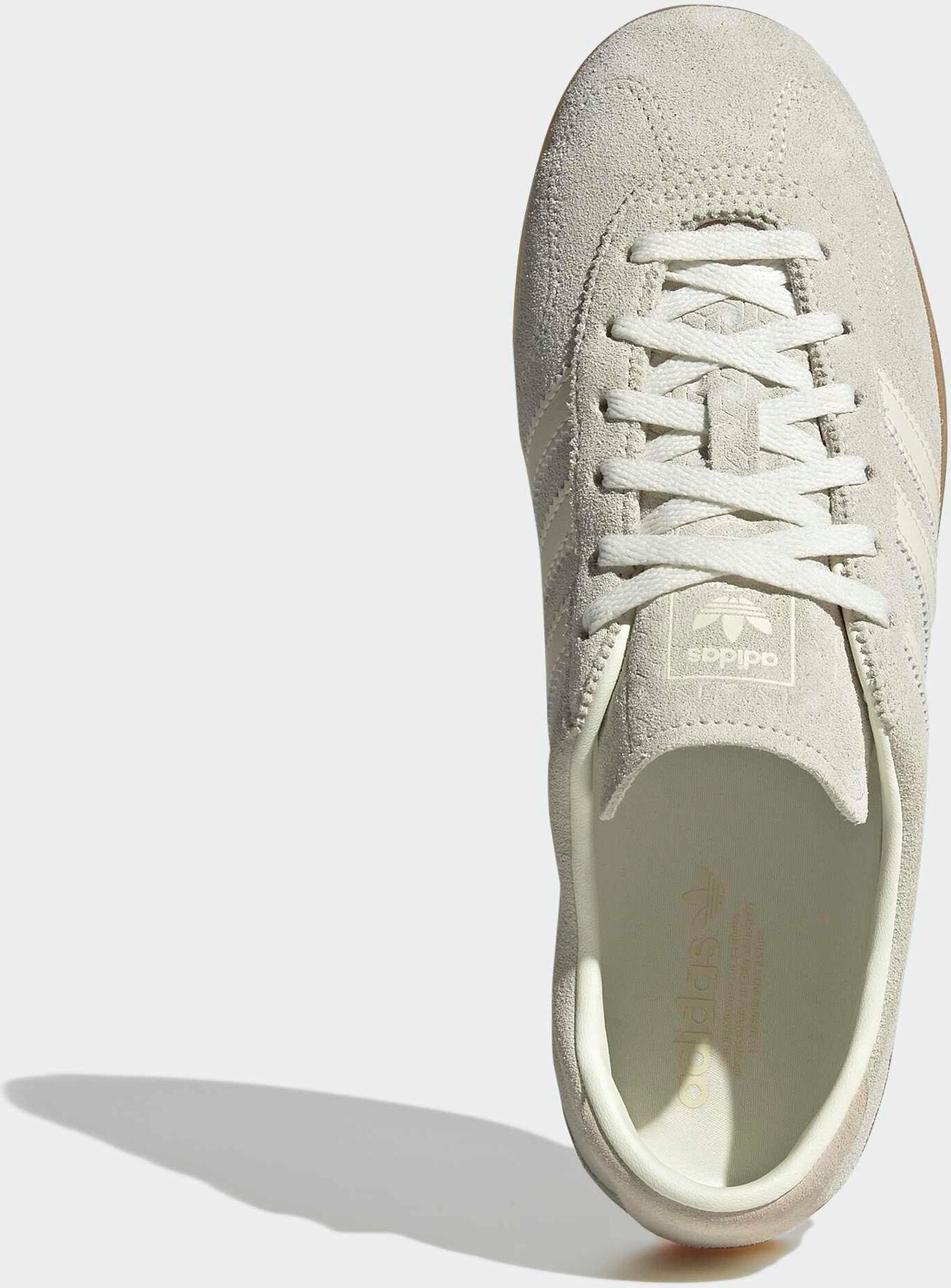 Sneaker Ballerinas ADIDAS ORIGINALS "GAZELLE LO PRO", Damen, Gr. 41, beige (ivory, sanftes weiß, gum 3), Leder, Synthetik, Schuhe Sneaker Ballerinas ivory, sanftes weiß, gum 3 41