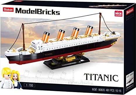 Sluban ModelBricks Titanic (Maßstab 1:700, inkl. 2 Figuren)