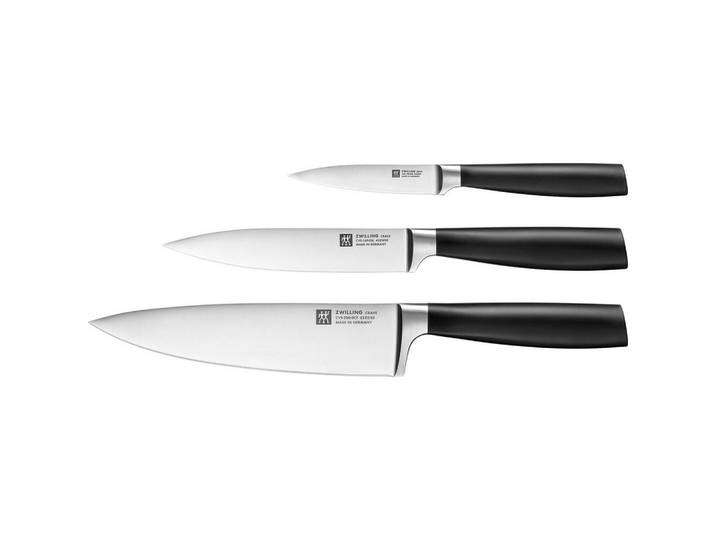 Zwilling Messerset Crave, Schwarz, Kunststoff, 3-teilig, 35.6x2.5x25.4 cm, ergonomischer Griff, Kochen, Küchenmesser, Messersets
