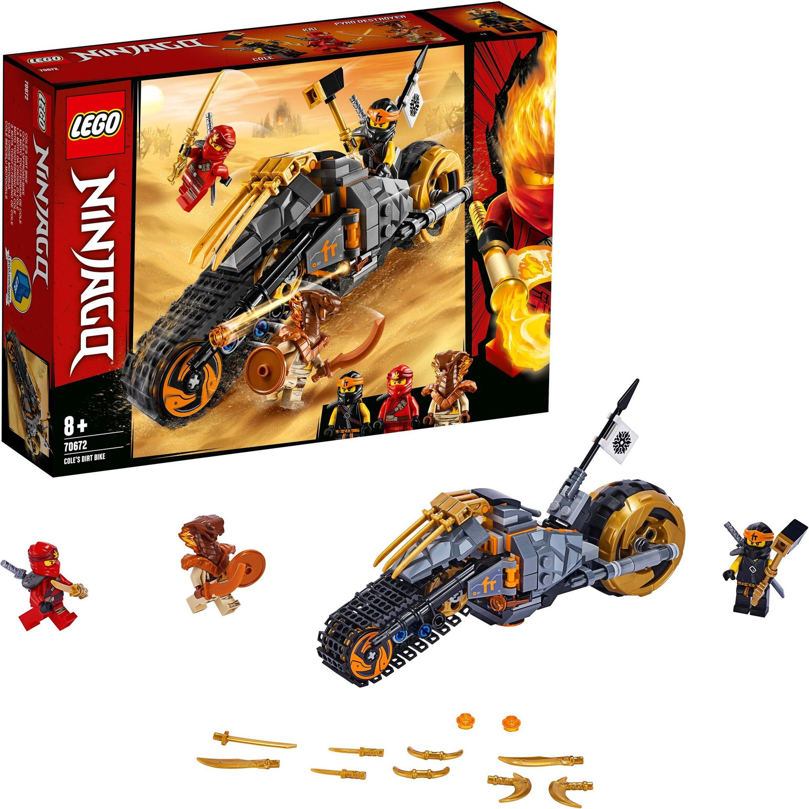LEGO Ninjago Cole's Offroad-fiets 70672