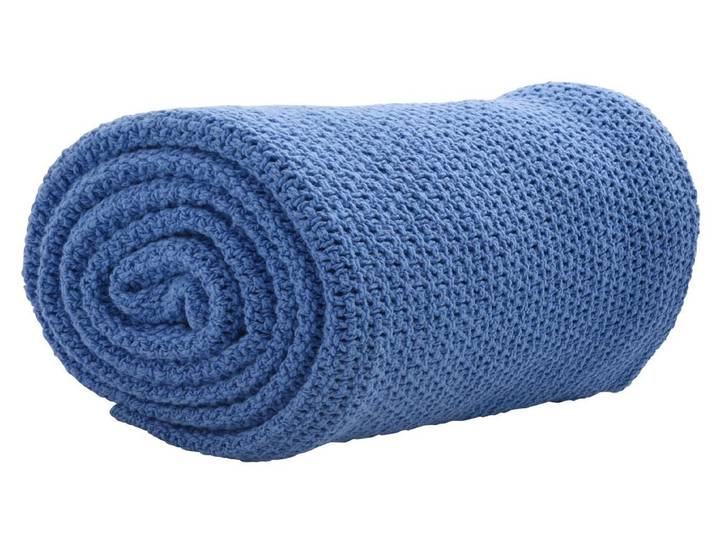 Wohndecke ESKIMO Summer Dream Royal , blau, B:150cm L:210cm, Baumwolle, Wohndecken, Wohndecke