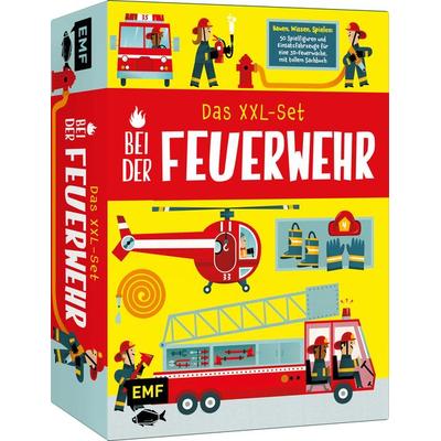 Das XXL-Set – Bauen, Wissen, Spielen: Bei der Feuerwehr, Gebundene Ausgabe von , Edition Michael Fischer / EMF Verlag, 978-3-7459-2673-6