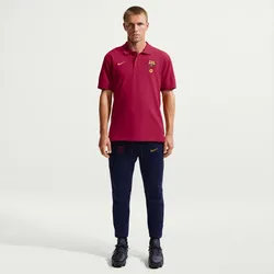 NIKE FC Barcelona Sportswear City Edition Matchup Piqué Poloshirt Herren 621 - noble red/noble red/mineral yellow XXL