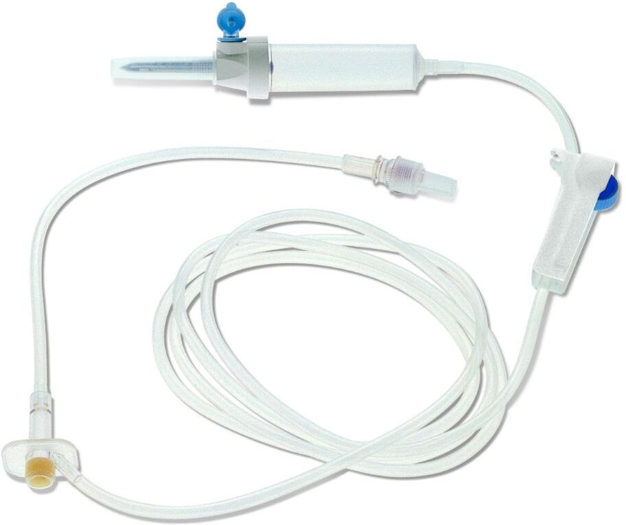 EUROSPITAL SpA Deflussore Euroset 14 Con Filtro Senza Ago - Soluzione di Qualità per Somministrazione Parenterale Domiciliare