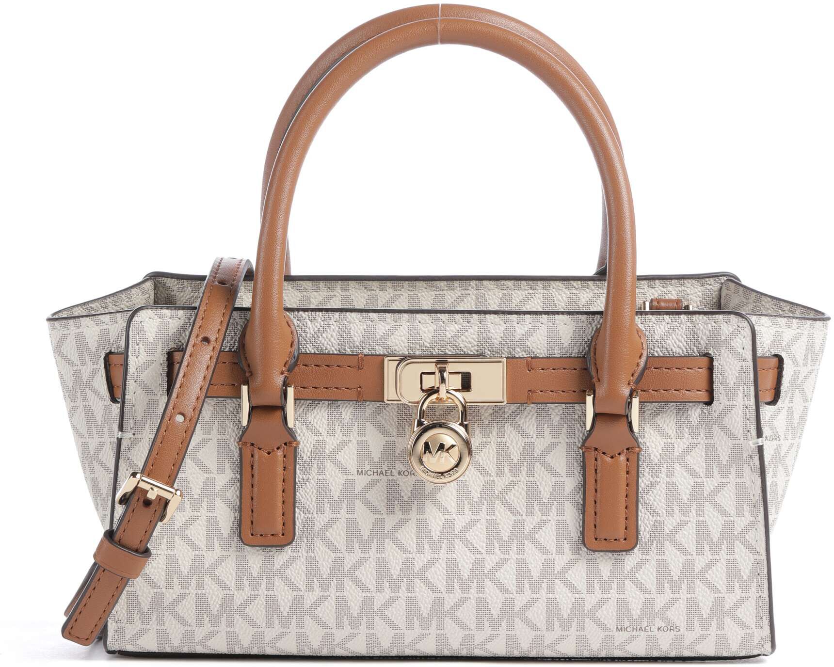 Michael Kors Hamilton Moderne XS Handtasche aus Leder, weiß