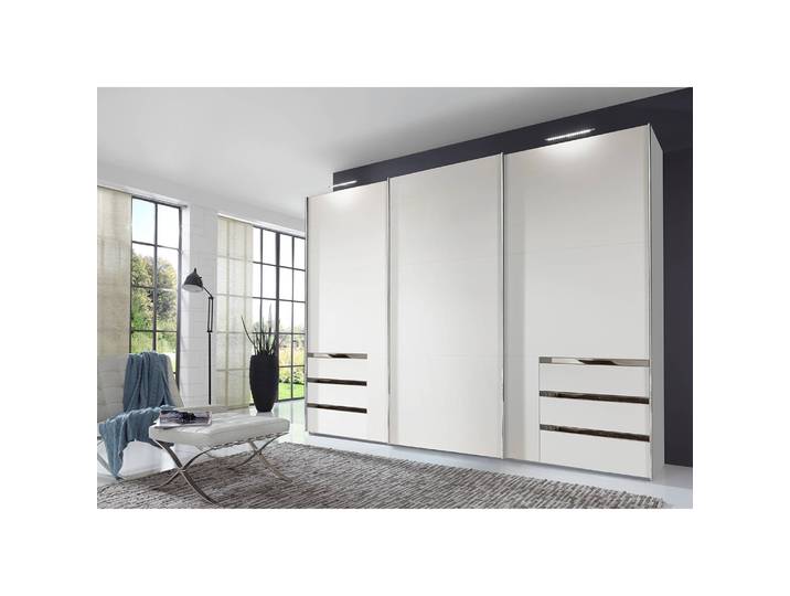 Schwebetürenschrank level 36A 300 x 236 x 58cm Weiß/Alpinweiß
