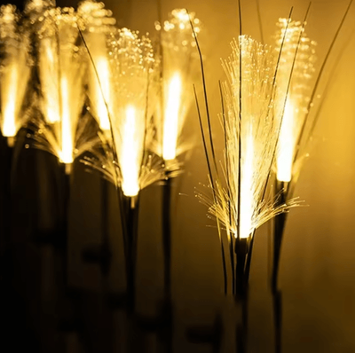 Inspire Picks LED Solar Reed Garden Lights Waterproof Outdoor Pathway & Landscape Decor warm Light