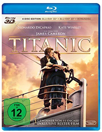 James Cameron - Titanic (2 Blu-ray 3D) (+ Blu-ray 2D) (+ Bonus-Blu-ray) - Preis vom 09.10.2026 07:28:09 h