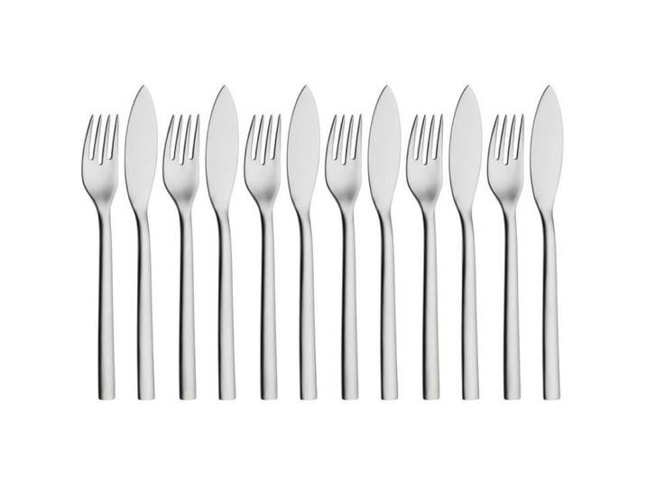 WMF Fischbesteck-Set 12-teilig, Silber - Material: Edelstahl 18/10 - Besteck-Set