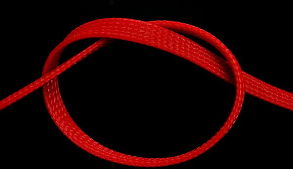 Phobya Flex Sleeve 10mm (3/8") UV-rot 1m