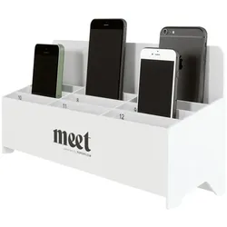 Paperflow Smartphone-Ablage 12 Fächer grau, 31x15x8.2 cm