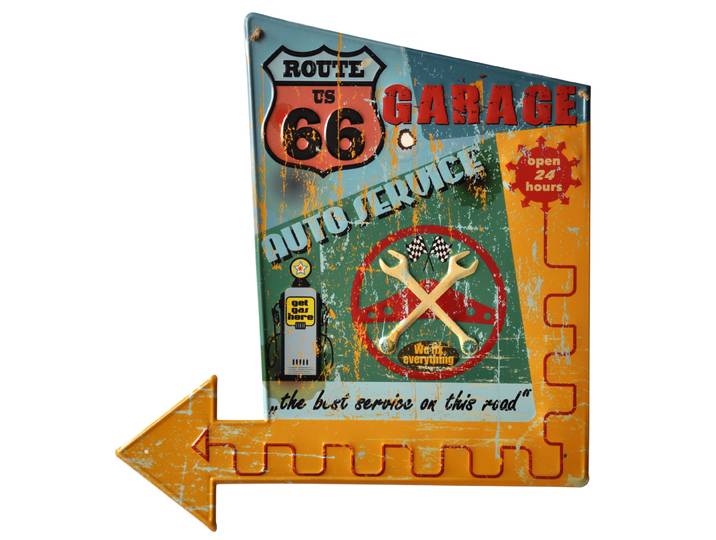 Plaque Mural ''Garage Route 66''