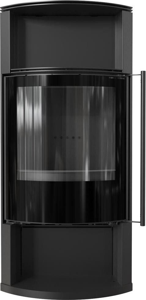 Kaminofen aus Stahl KRATKI TOFA Ø 150 8 kW schwarz Verkleidung