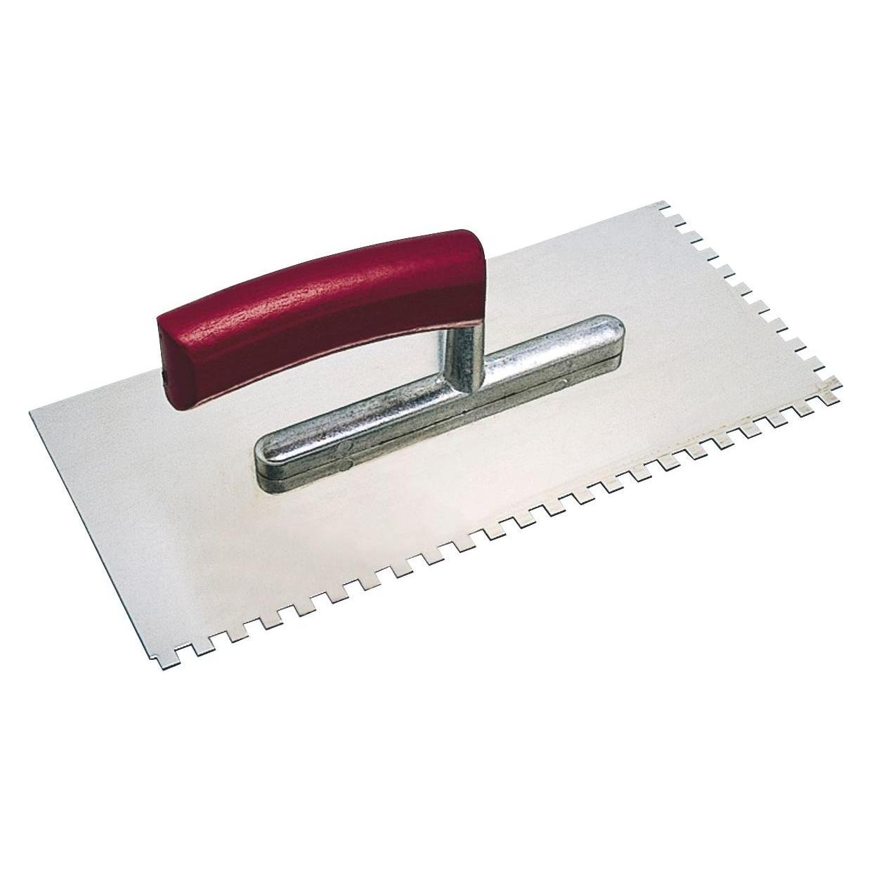 Kaufmann Glättkelle 280x130mm - Zahnspachtel 12mm zweiseitig, Metall rostfrei (13 cm) (49692892)