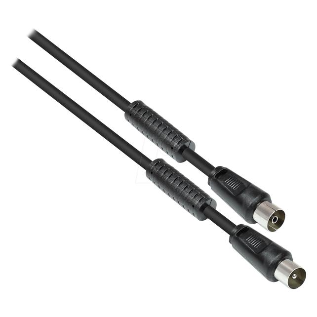 Good Connections Antennenkabel mit Mantelstromfilter, Doppelschirmung, schwarz, 10m, (85 dB, Antennenkabel) (S-PAK10S)