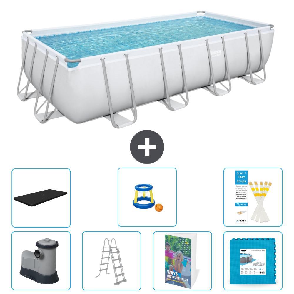 Bestway Power Steel Rechteckig - 549x274x122 cm - 6-teilig S570