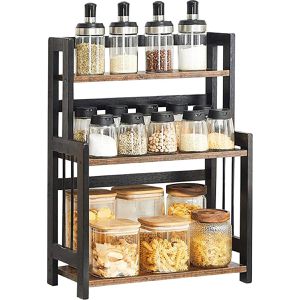 Songmics Küchenregal OFS047B01, vintage braun, für Arbeitsplatte, 41 x 53 x 18cm