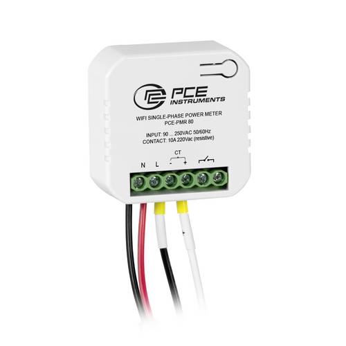 PCE Instruments PCE-PMR 80 |Wechselstrom AC 0 ... 80A |Auflösung 0,001A |Schaltausgang 10A / 220V AC |App-Steuerung