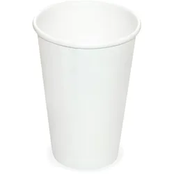 VEPATIM 50x Heiß- und Kaltgetränkebecher Pappbecher weiß 250ml 330ml O 80mm