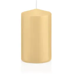 Wiedemann Kerzen Stumpenkerzen Champagner Ø 58 x 100 mm, 16 Stück, 33 Brenndauer