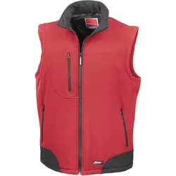 Result Herren 3-Lagen Softshell Bodywarmer R123X red/black S