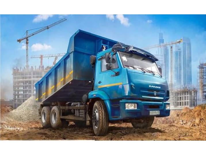Zvezda Kamaz 923006-1/43 kiepwagen - schaal 1:43
