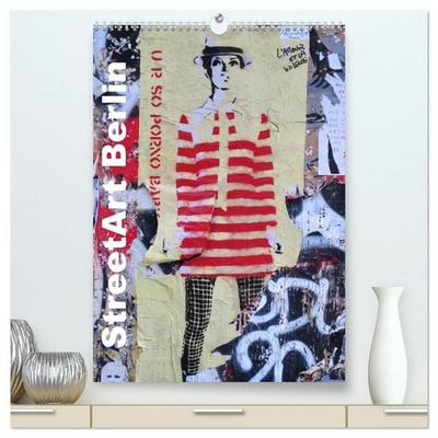 StreetArt Berlin (hochwertiger Premium Wandkalender 2027 DIN A2 hoch), Kunstdruck in Hochglanz